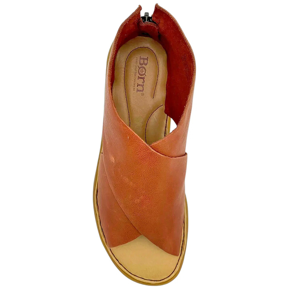 BORN Women's IWA Leather Sandal Red - Medium - Picture 2 of 3